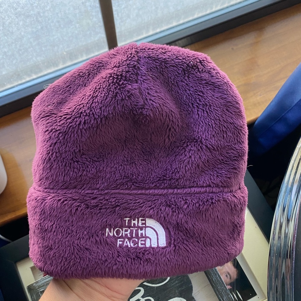 North Face fuzzy hat